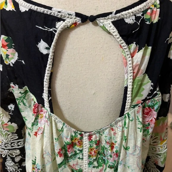 Anthropologie Vanessa Virginia Prateria Boho Baby Doll Swing Top Tunic Sz. 12 - Picture 10 of 13